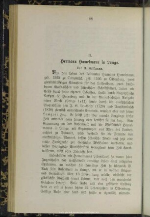II. Hermann Hamelmann in Lemgo