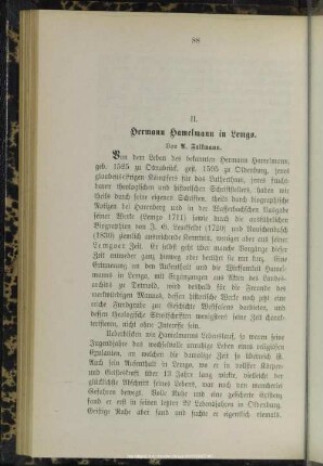 II. Hermann Hamelmann in Lemgo