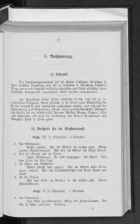 5. Anschauung.