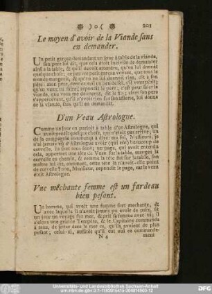 Le moyen d'avoir de la Viande sans en demander.