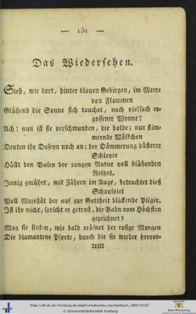 Das Wiedersehen.