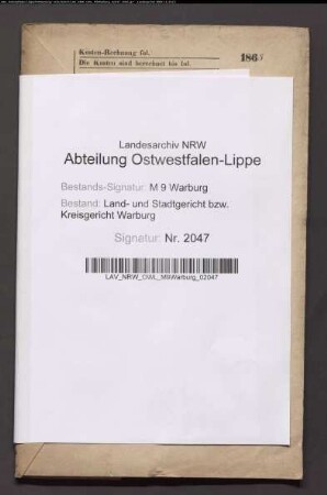 Erblasser: Goeke, Therese, geb. Jürgens: