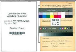 Entnazifizierung Franz Treutler, geb. 06.08.1903 (Landwirt)