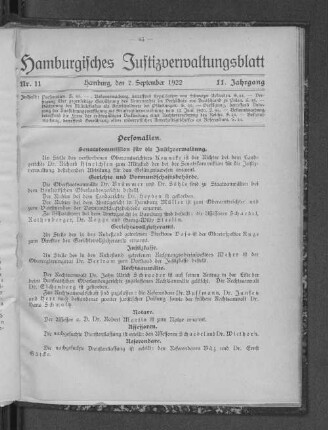 Senatskommission für die Justizverwaltung.