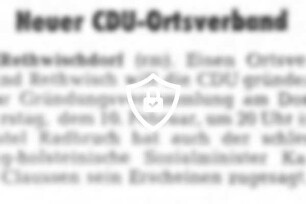 Neuer CDU-Ortsverband