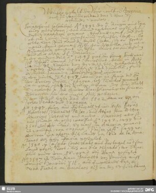[Aufzeichnungen zur Entdeckung und Geschichte der Neuen Welt von 1492 bis 1596]