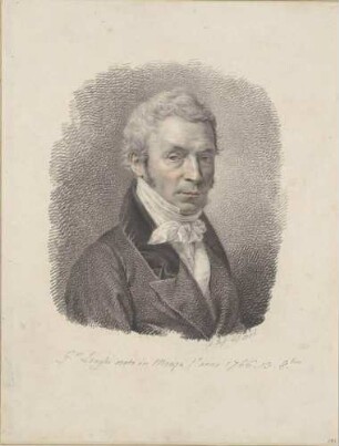 Bildnis Longhi, Giuseppe (1766-1831), Kupferstecher, Zeichner, Lithograph, Schriftsteller