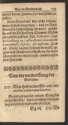 Von der verwerffung der Gottlosen.