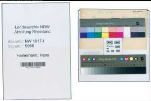 Entnazifizierung Hans Heinemann , geb. (Amtsgerichtsrat)