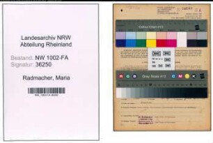 Entnazifizierung Maria Radmacher, geb. 03.10.1880 (Kauffrau)