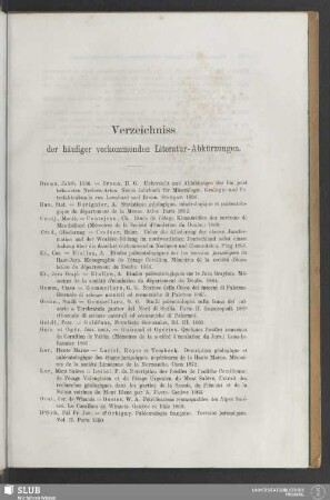 Verzeichniss der häufiger vorkommenden Literatur-Abkürzungen