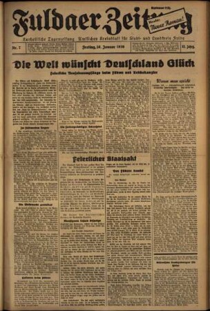 Ausgabe vom Freitag, den 10. Januar 1936.