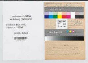 Entnazifizierung Julius Lucas, geb. 01.09.1910 (Beamter)