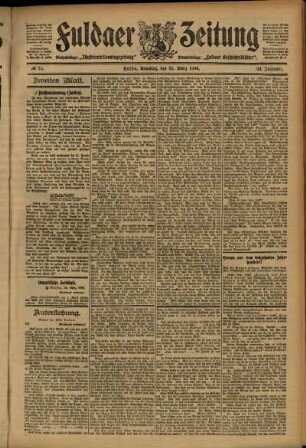 Zweite Ausgabe vom Samstag, den 31. März 1906.