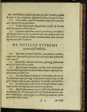 De Officio Supremi annonae Praefecti