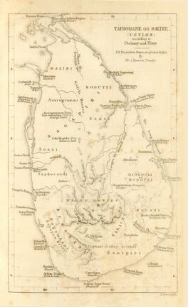 Taprobane or Salike (Ceylon)