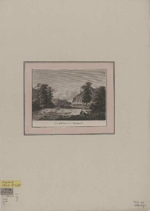 Ansicht aus dem Plauenschen Grund bei Dresden, Kupferstich, 1799 : Das Wehr hinter der Buschmühle / Klengel del. J. A. Darnstedt sc. - [S.l.] , [1799]. - 1 Kunstbl. : Kupferst. ; 19 x 13 cm