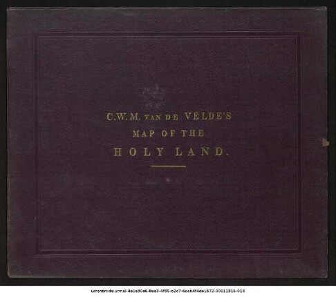 Map of the Holy Land : [8 Blatt]