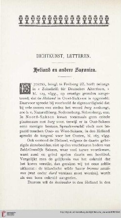 Dichtkunst, Letteren