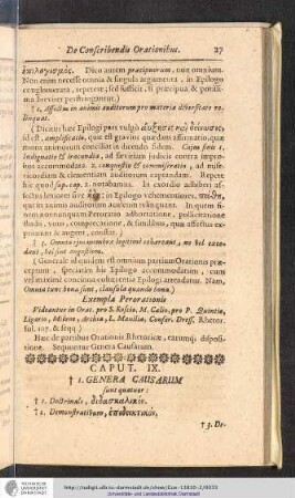 Caput IX. Genera Causarum