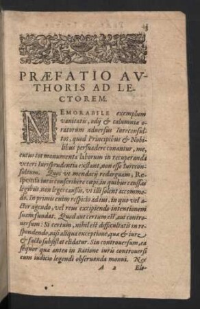 Praefatio authoris ad lectorem.