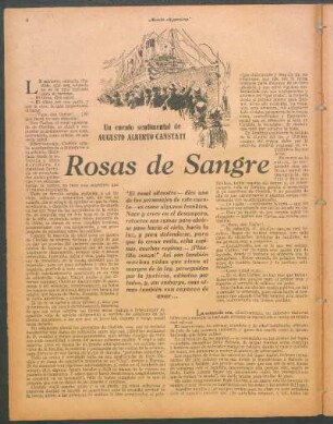 Rosas de sangre : Un cuento sentimental de Augusto Alberto Canstatt