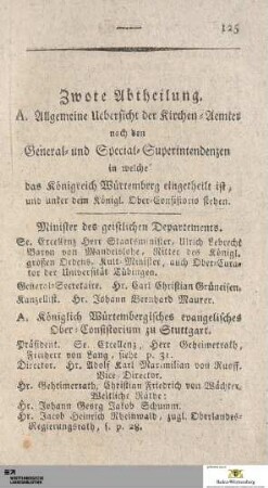 Zwote Abtheilung