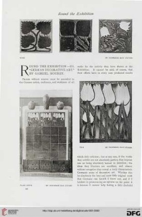21: Round the exhibition, [3] : ,German decorative art'