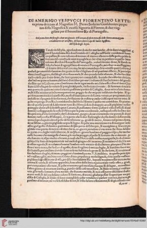 Di Amerio Vespucci Firentino lettera [...]