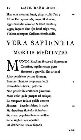 Vera Sapientia Mortis Meditatio.