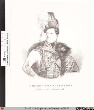 Bildnis Ferdinand Philippe (Louis Charles Henri Joseph) de Bourbon, duc de Chartres et d'Orléans, Prince royal