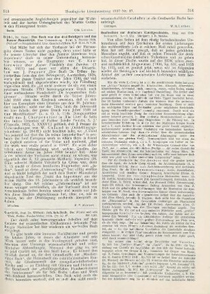 313-314 [Rezension] Gurlitt, Wilibald, Johann Sebastian Bach