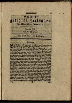Neuntes Stück, den 3ten März 1792.
