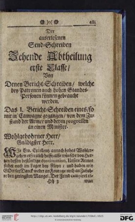 Zehende Abtheilung