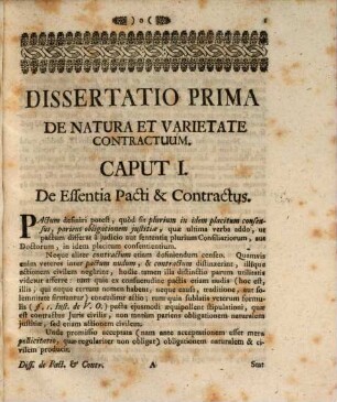 Dissertationes Juridicae De Pactis Et Contractibus