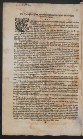Die Verbesserung der alten Globen durch die neuen Heraldischen Himmels-Kugeln.