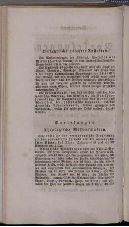 Vorlesungen