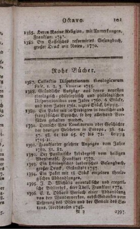 Rohe Bücher.