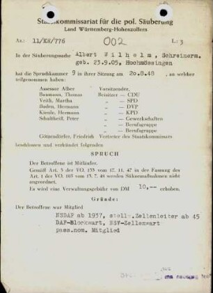 Wilhelm, Albert