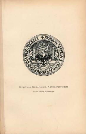 Siegel des Kaiserlichen Kammergerichtes.