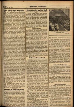 Zweite Ausgabe vom Montag, den 19. Juli 1937.