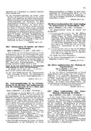 Höhere Landbauschulen; hier: Sonderlehrgänge für Kriegsversehrte im Sommerhalbjahr 1943 : [Erziehung] ; [Für das Reich] ; [Amtliche Erlasse] ; [Amtlicher Teil]