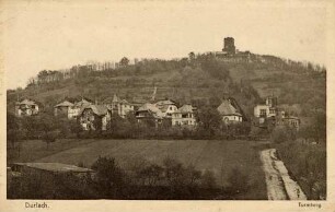 Postkartenalbum mit Motiven von Durlach. "Durlach. Turmberg"