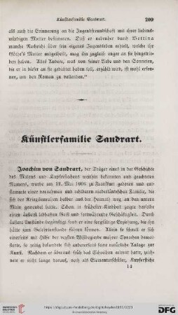 Künstlerfamilie Sandrart