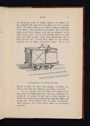 Transportwagen für lebendes Kleinvieh.