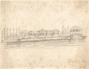 Hildebrand, Adolf von; Starnberger See; Restaurant am See - Ansicht