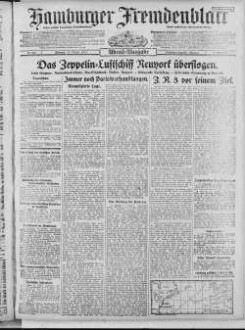 Hamburger Fremdenblatt, Abendausgabe