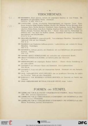 Verschiedenes (Nr. 549-561)