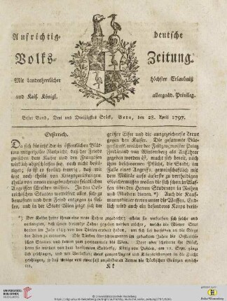 Erster Band. Drei und Dreißigstes Stück
