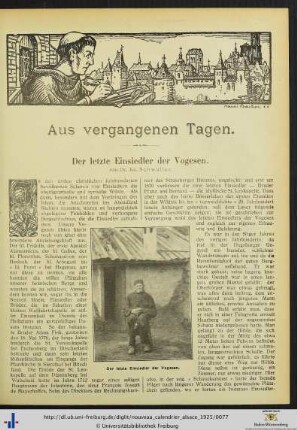 Der letzte Einsiedler der Vogesen.